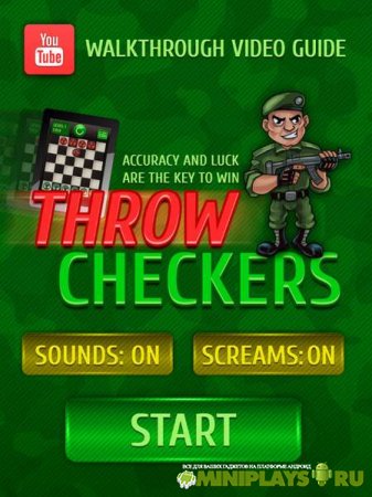 Throw checkers