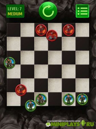 Throw checkers