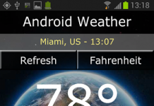 Андройд Weather двух недель Погода для дроид