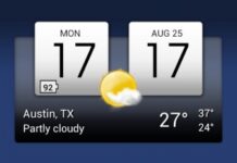 Digital clock & world weather