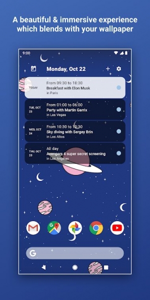 Home Agenda - Calendar Widget
