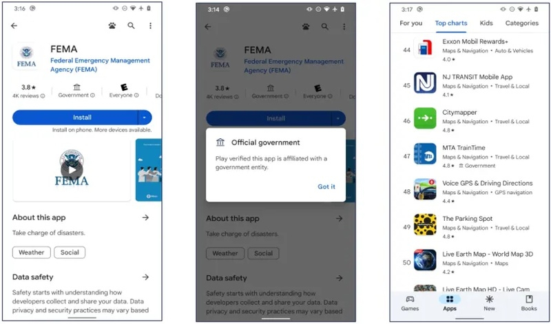 В Google Play появились метки для официальных правительственных приложений — это защитит от мошенников