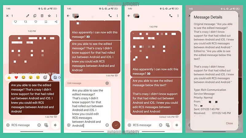 В Android теперь можно изменять RCS-сообщения, отправленные на iPhone