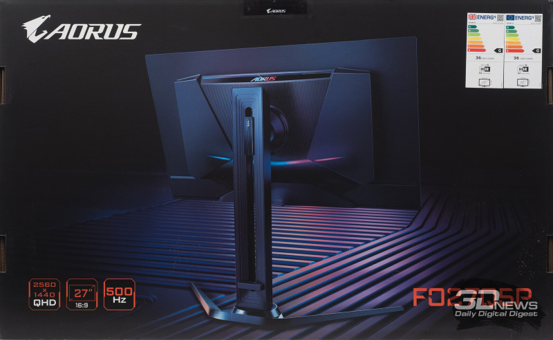 Обзор игрового QD-OLED WQHD-монитора Gigabyte AORUS FO27Q5P: на пределе возможностей