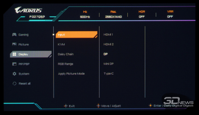 Обзор игрового QD-OLED WQHD-монитора Gigabyte AORUS FO27Q5P: на пределе возможностей